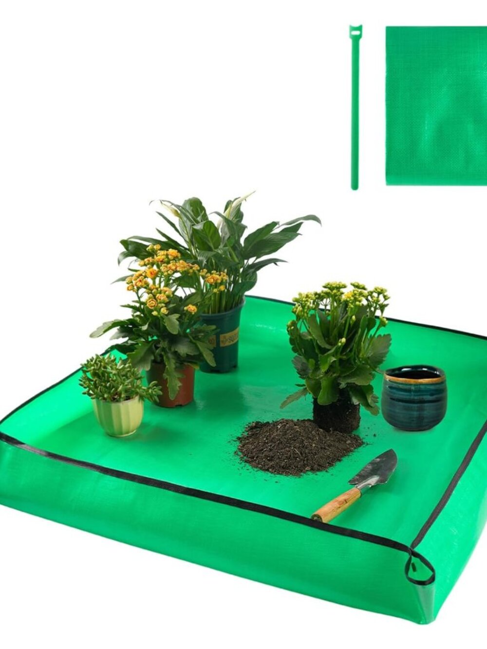 Extra Large Waterproof Potting Mat for Indoor Plant Transplanting and Mess Contr